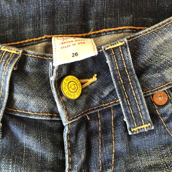 True Religion Bobby Medium Wash Excellent 26x34.5 - Picture 4 of 7